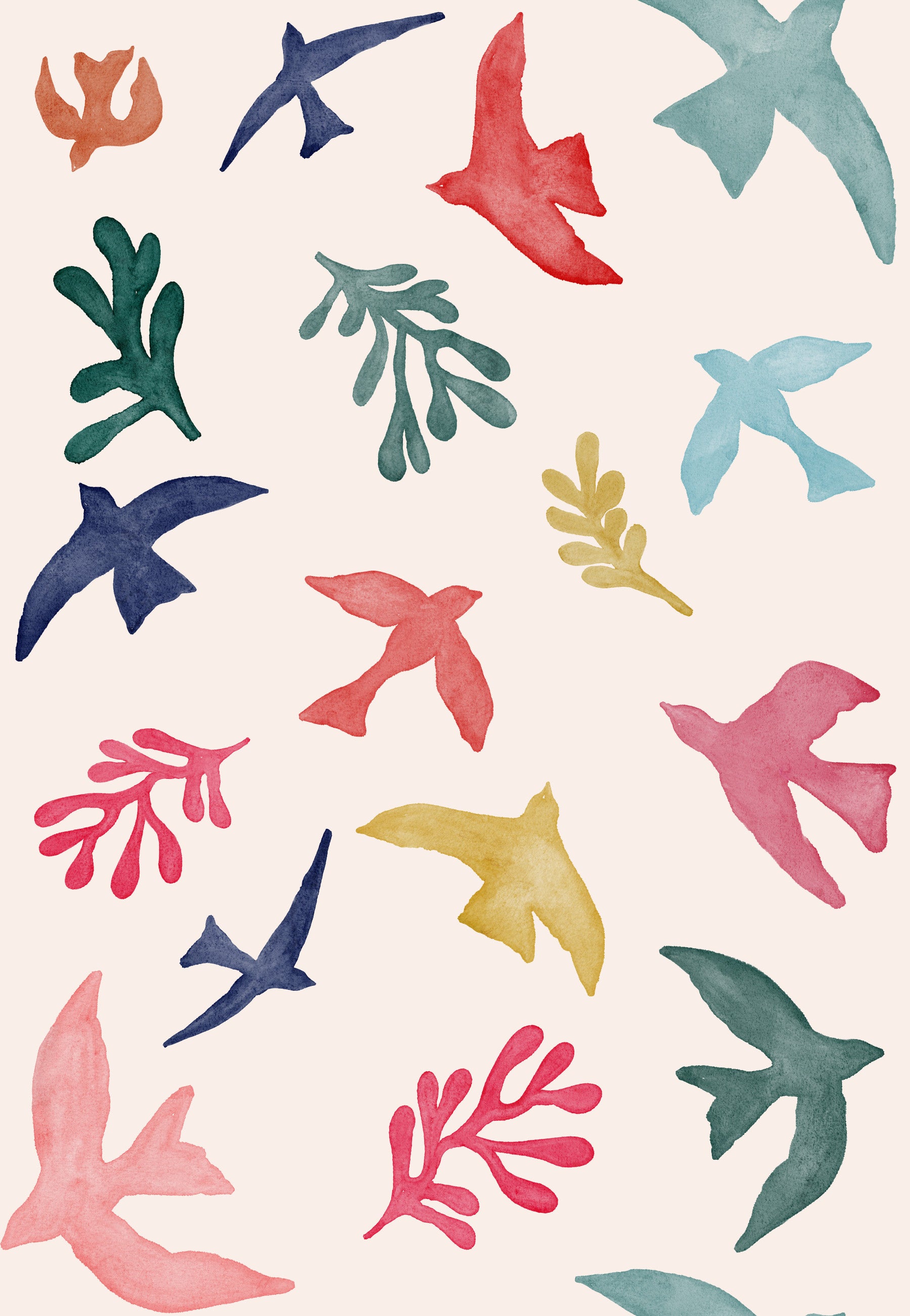 Bright Freedom Birds Wallpaper⁠
