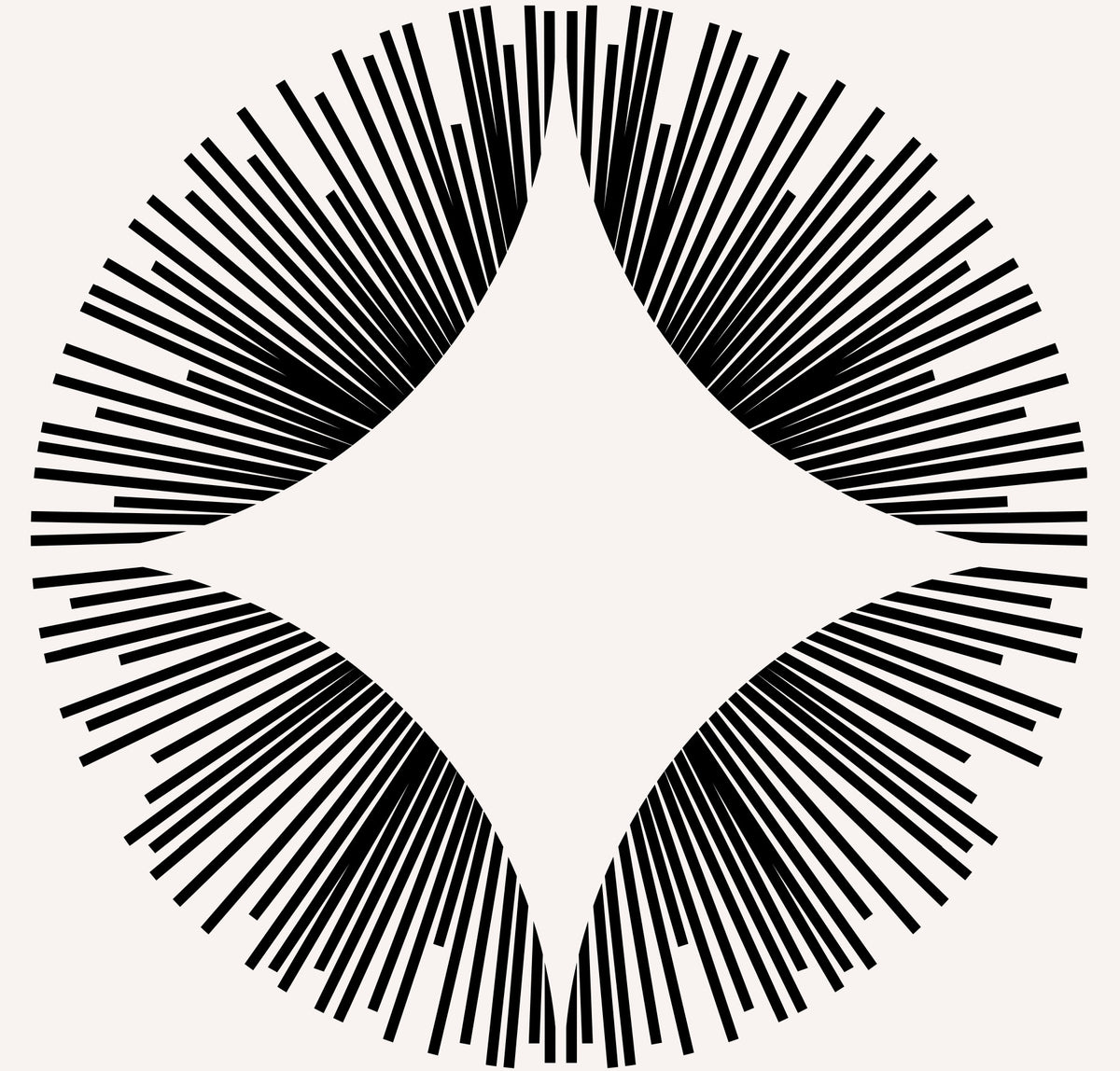 Starburst Deco Wallpaper⁠ in your room — zoomed