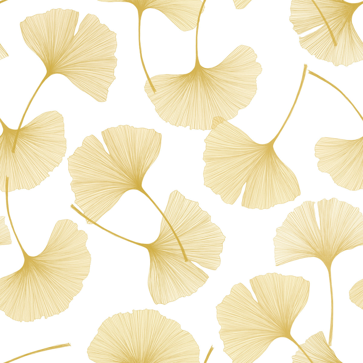 Golden Ginkgo Breeze Wallpaper⁠ in your room — zoomed