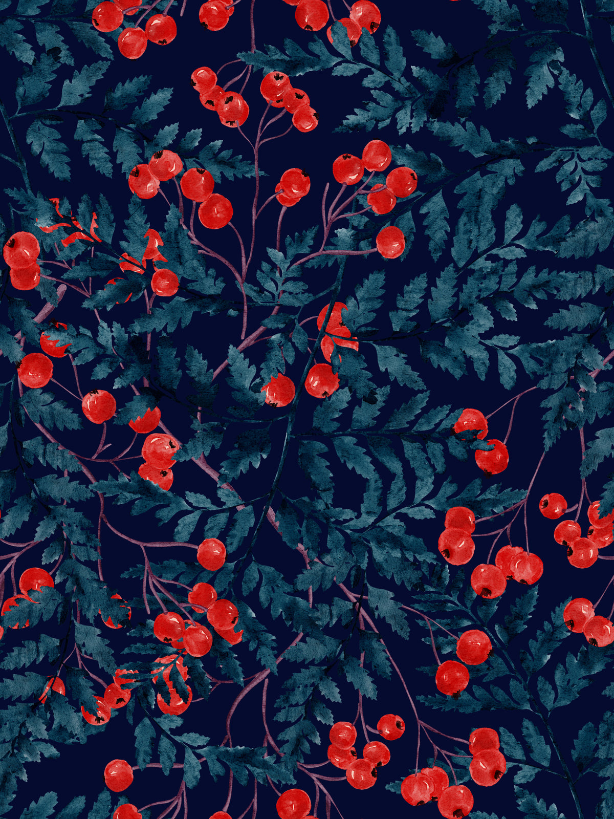 Winter Berries Wallpaper⁠ in your room