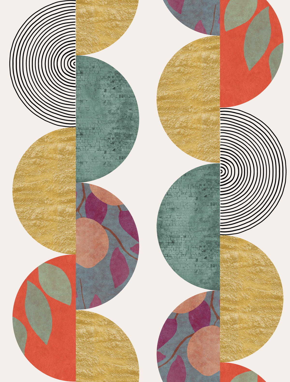 Partywall Wallpaper⁠ in your room — zoomed