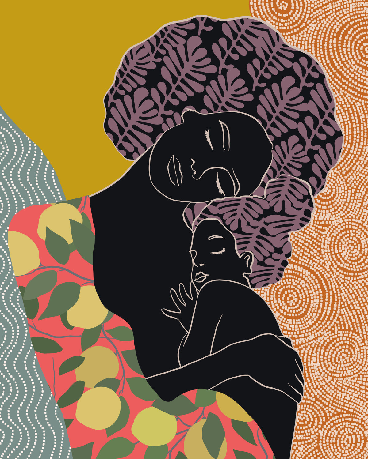 Mother's Embrace Wall Mural in your room