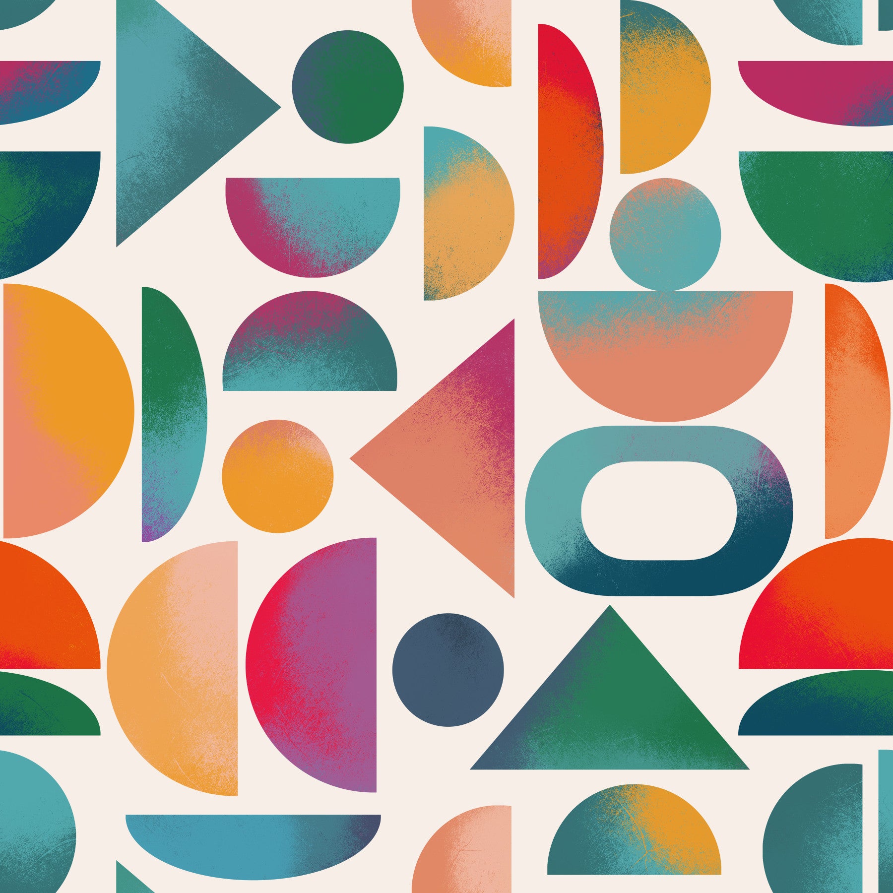 Mid-Century Pop Wallpaper⁠ in your room — zoomed