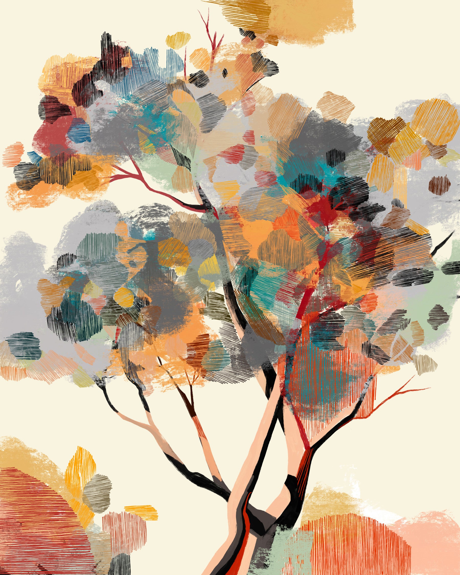Autumn Tree Wall Mural