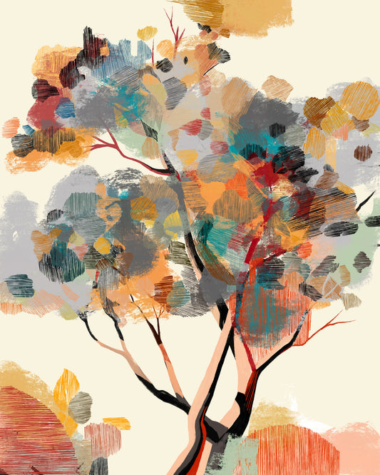 Autumn Tree Wall Mural