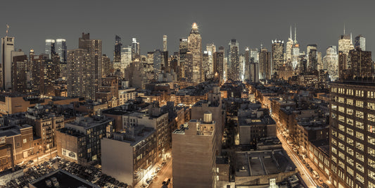 Cityscape Twilight Wall Mural