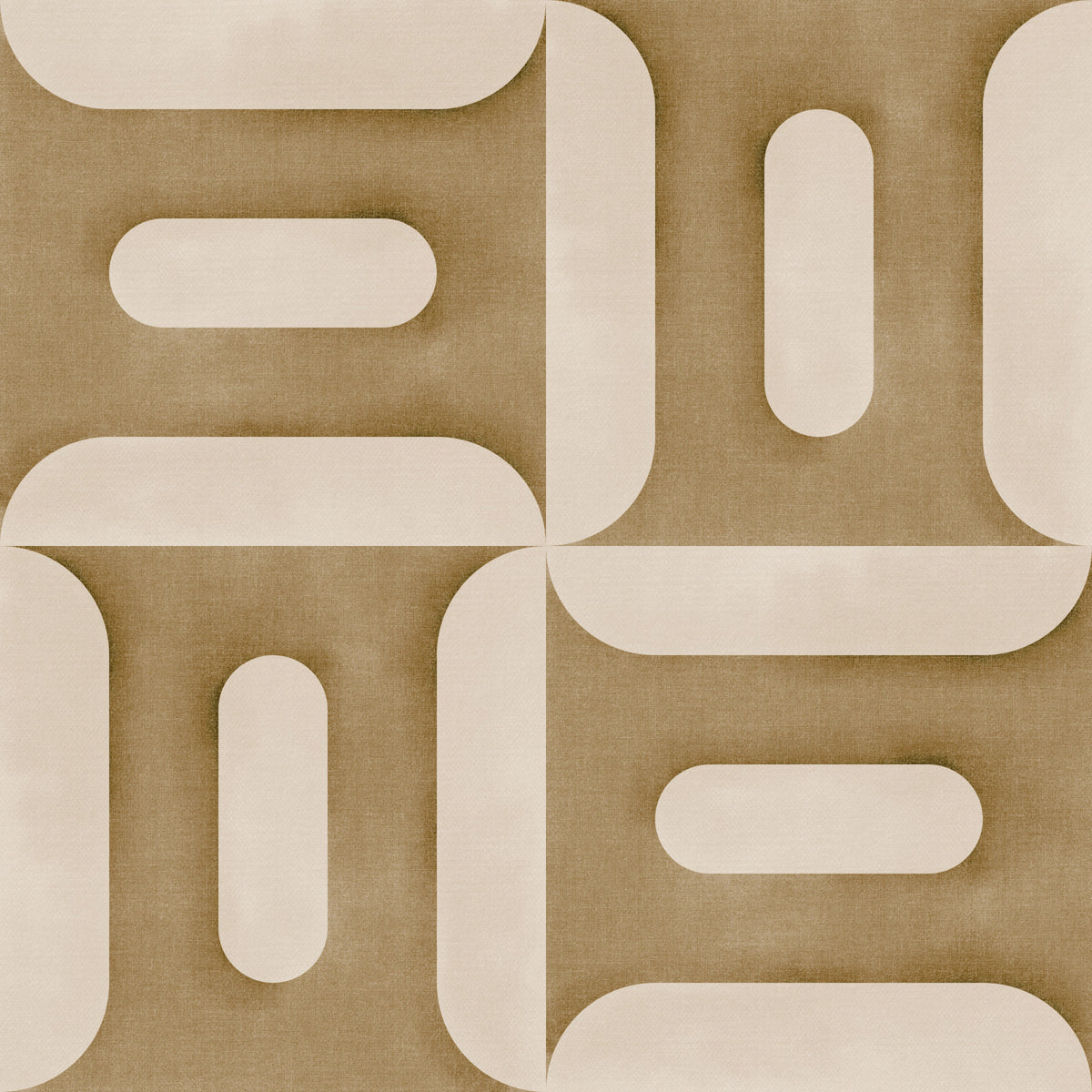 Modern Textured Geometries Camel Wallpaper⁠