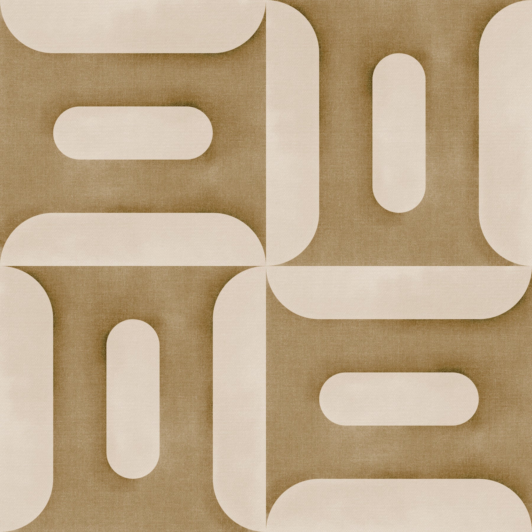 Modern Textured Geometries Camel Wallpaper⁠ in your room — zoomed