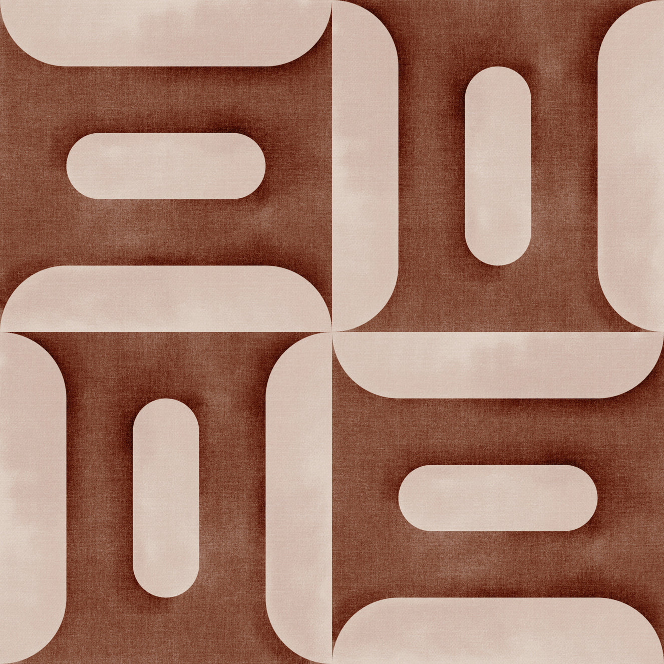 Modern Textured Geometries Copper Wallpaper⁠
