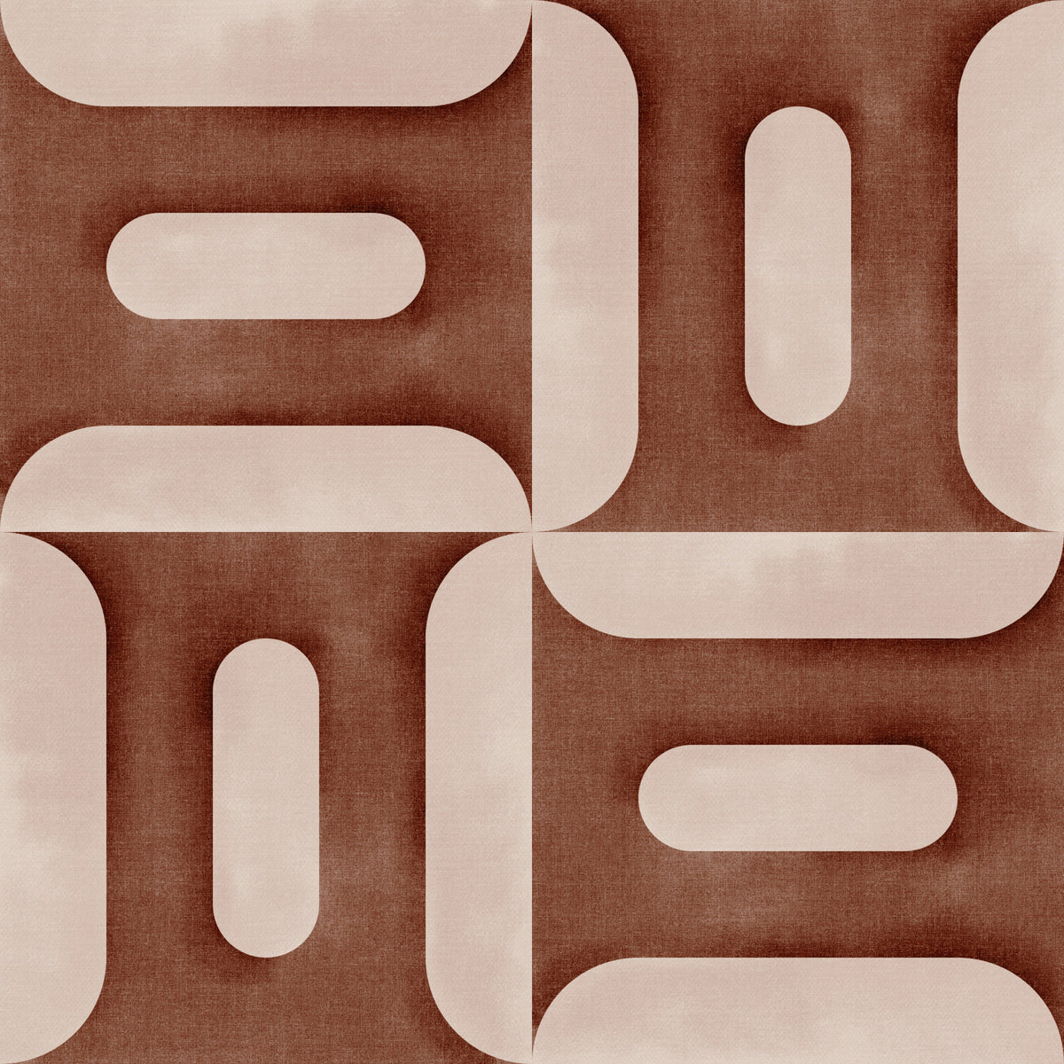 Modern Textured Geometries Copper Wallpaper⁠ in your room