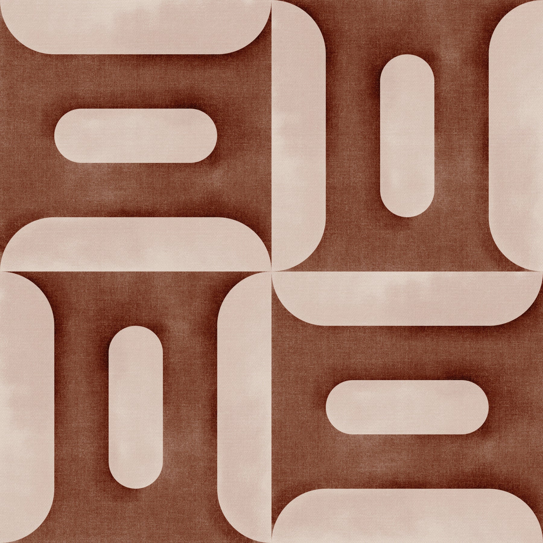 Modern Textured Geometries Copper Wallpaper⁠