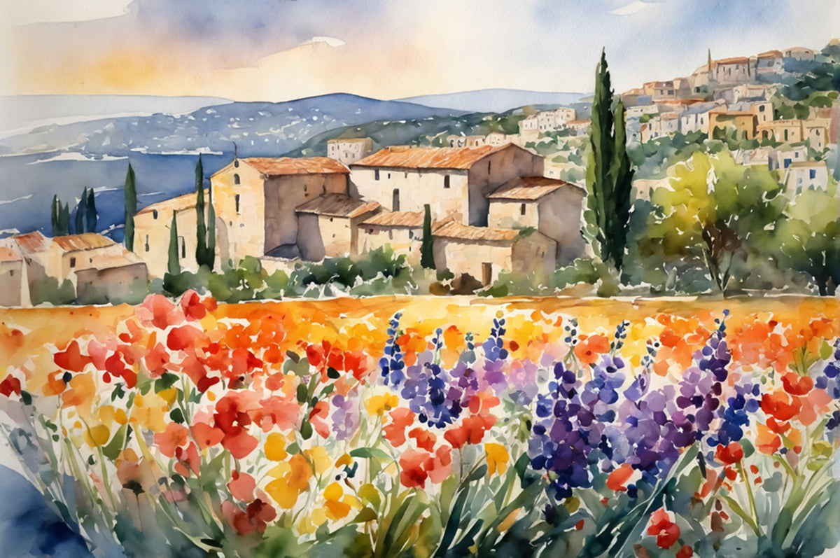 Provençal Vista Wall Mural in your room