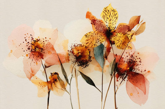Watercolor Bloom Wall Mural