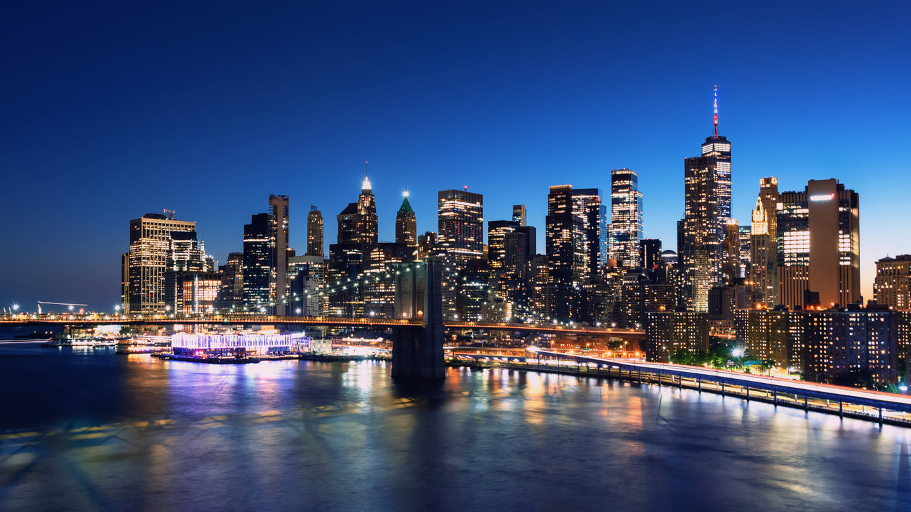 Night Metropolis Wall Mural