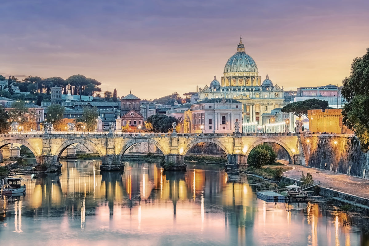 Golden Hour in Rome Wall Mural in your room