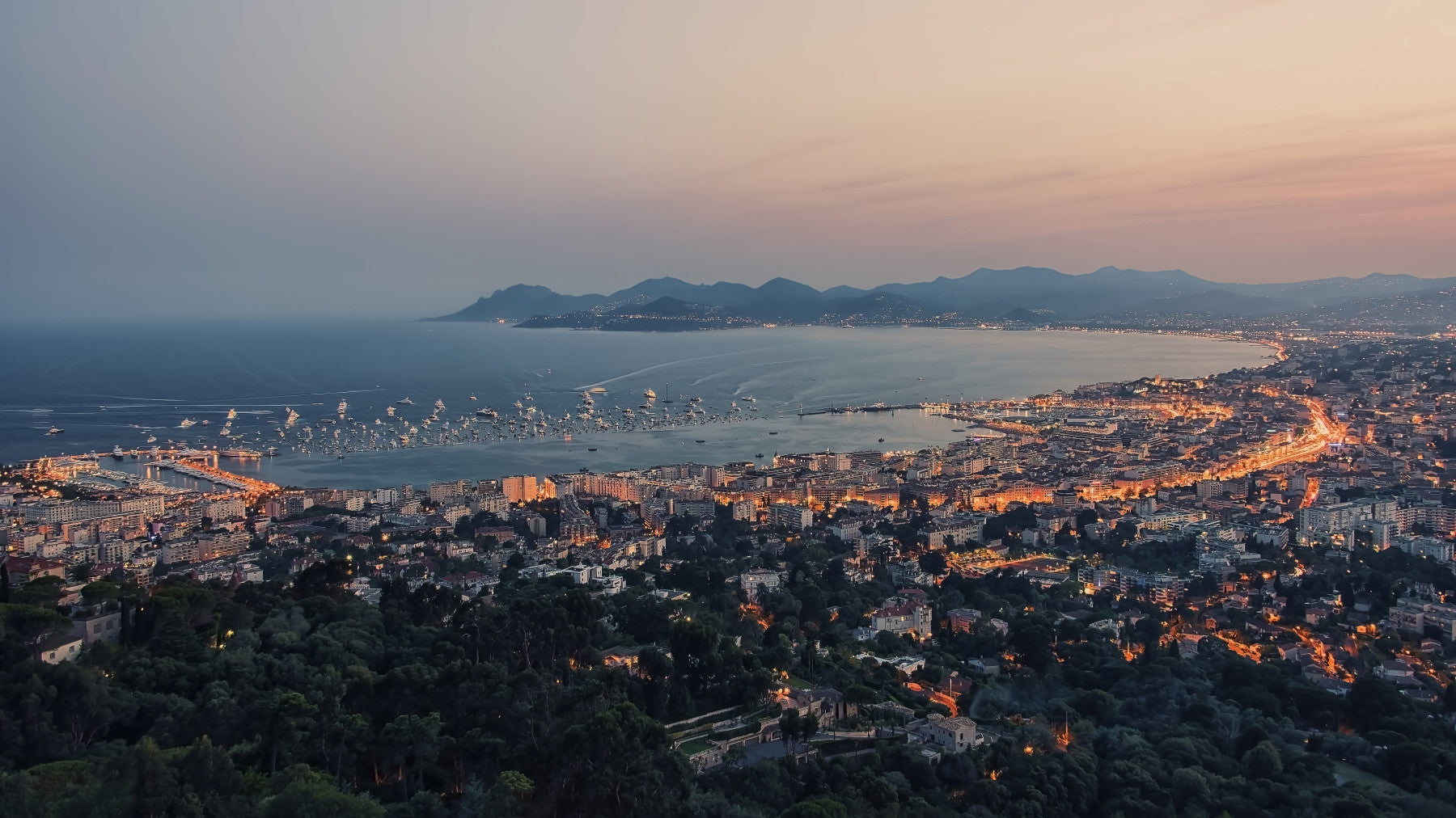 The Bay of Cannes Wall Mural