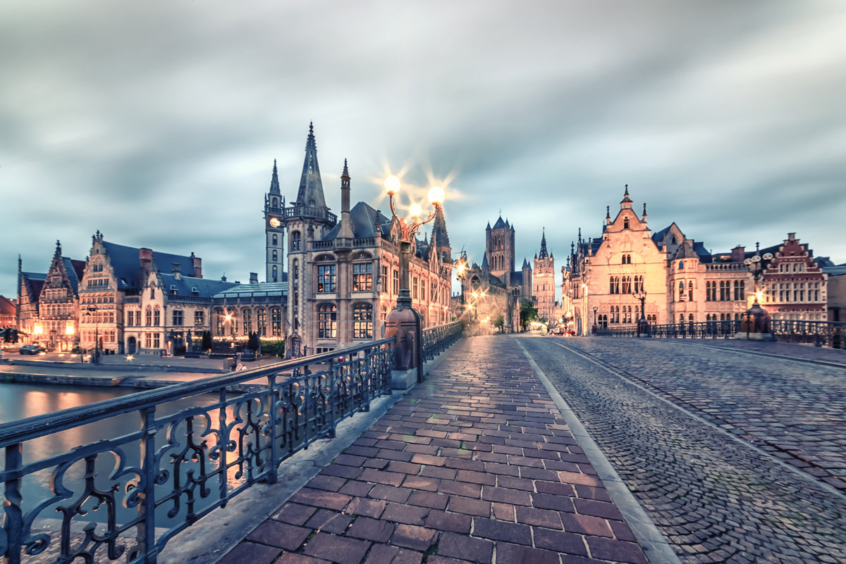 Ghent's Twilight Glow Wall Mural in your room — zoomed