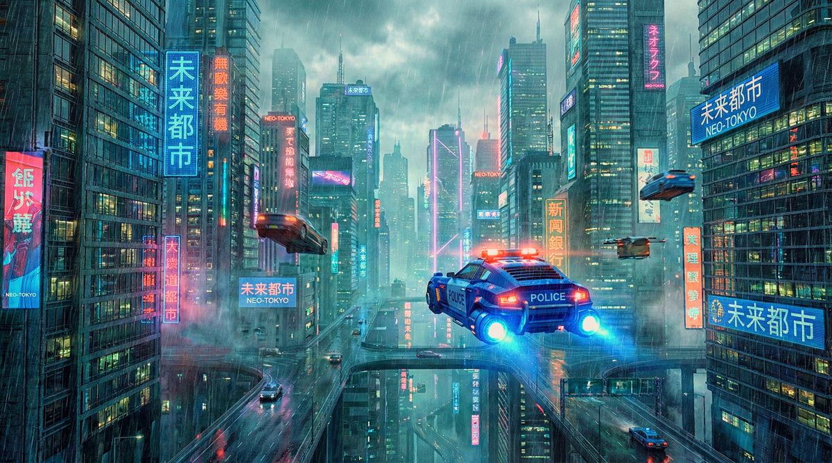 Neo-Tokyo Nights Wall Mural in your room