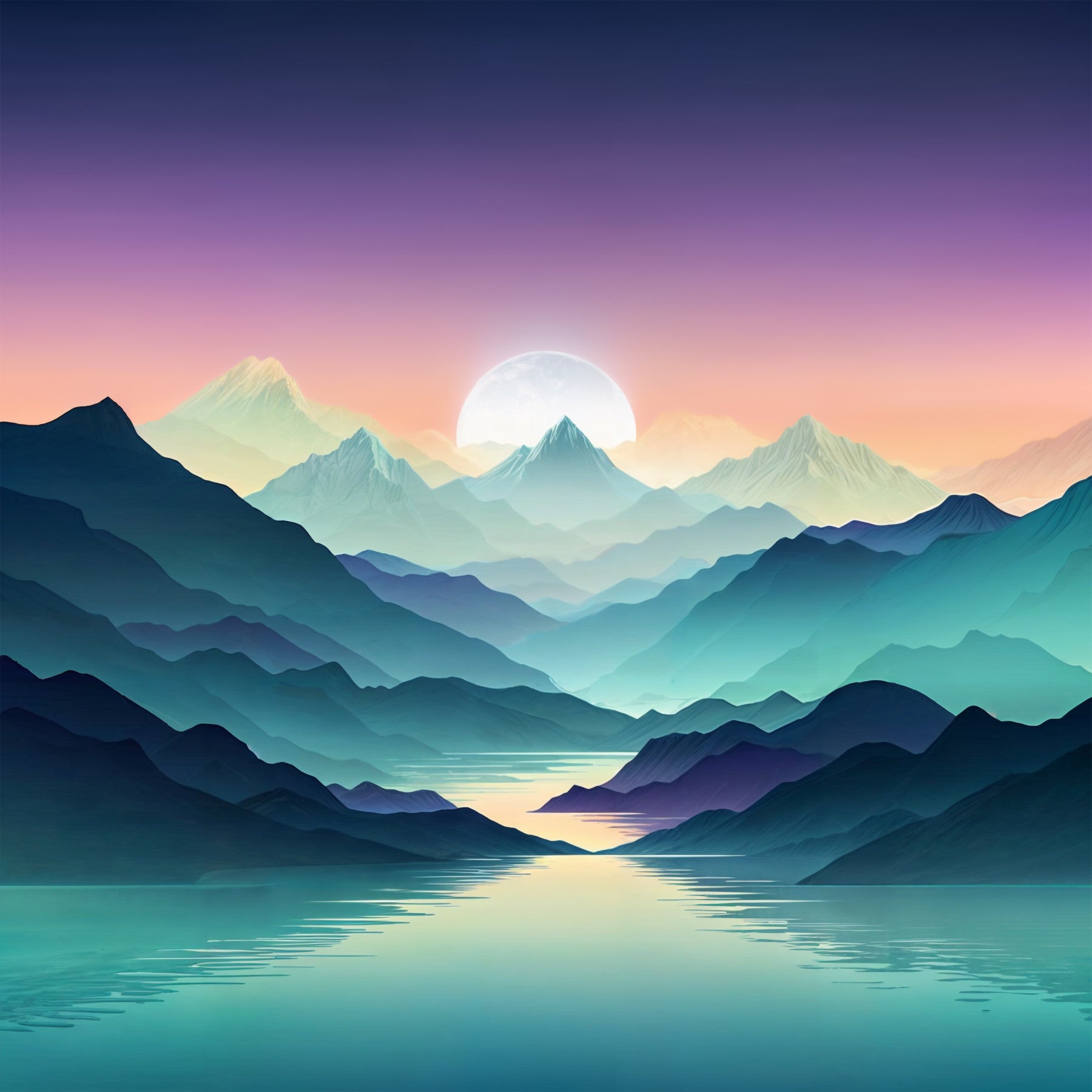 Mountain Serenity Wall Mural