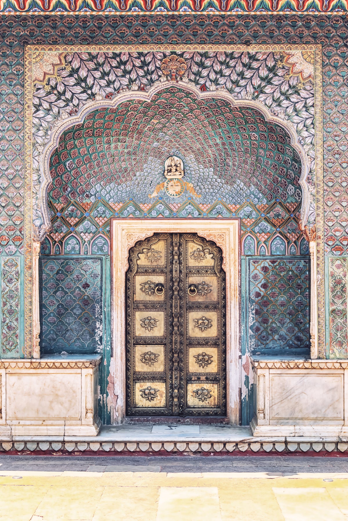 Indian Palace Door Wall Mural in your room — zoomed