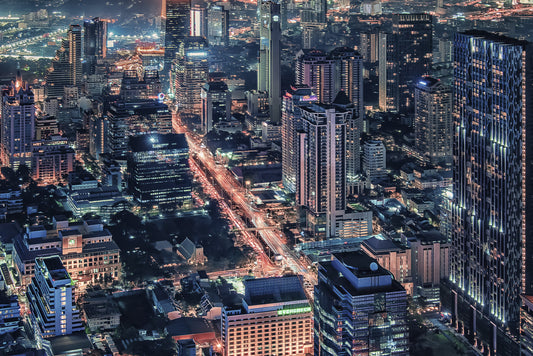 Cityscape Night Wall Mural