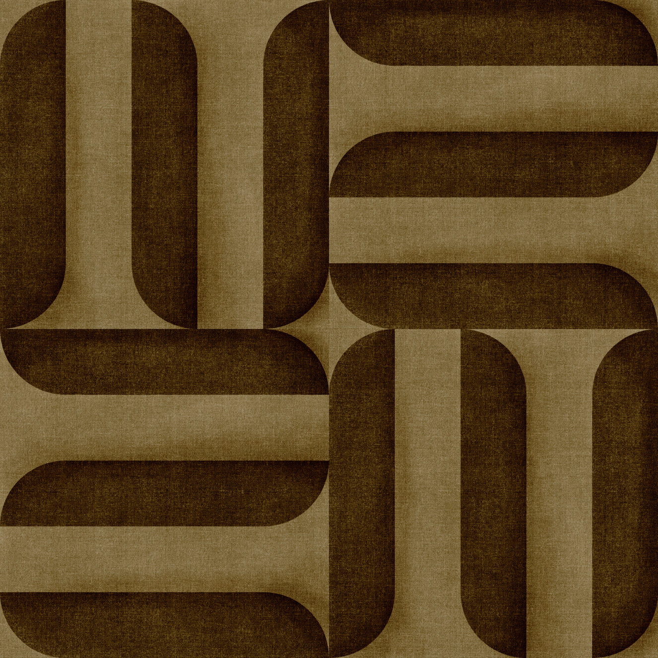 Modern Textured Signs Umber Wallpaper⁠
