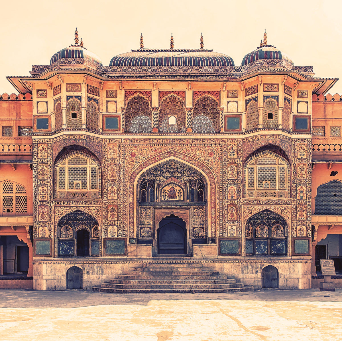 Amber Palace Grandeur Wall Mural in your room