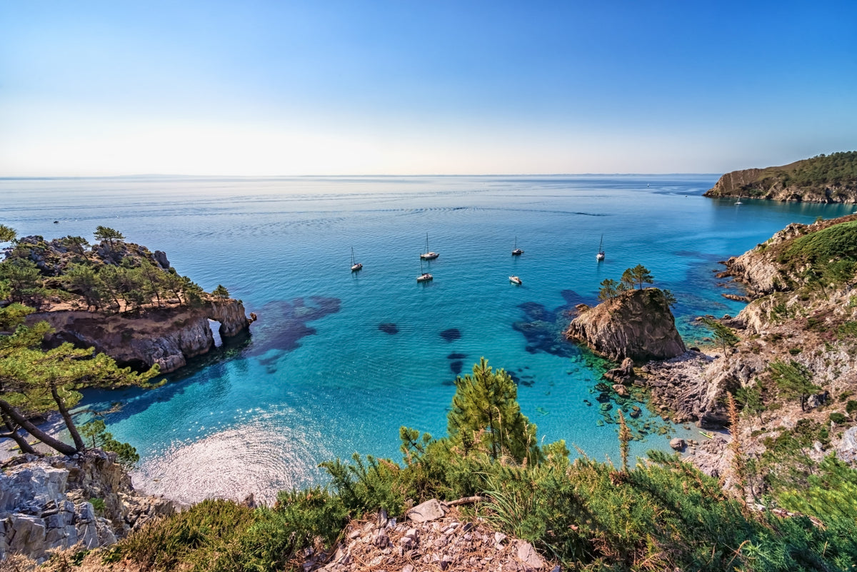Turquoise Cove Escape Wall Mural in your room