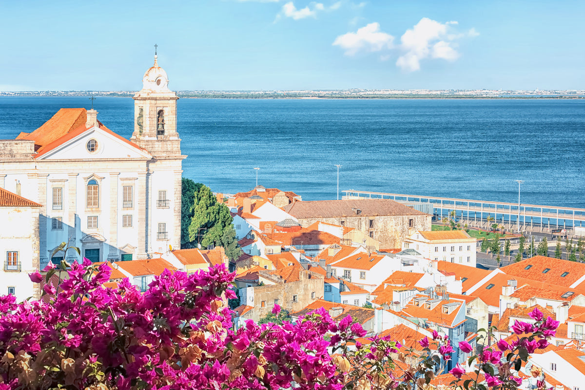 Lisbon View Wall Mural in your room