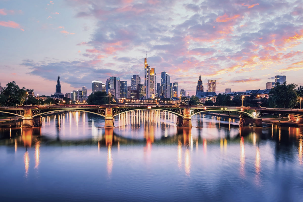 Frankfurt Dawn Wall Mural in your room
