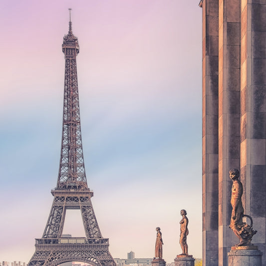 Tour Eiffel Sunset Wall Mural