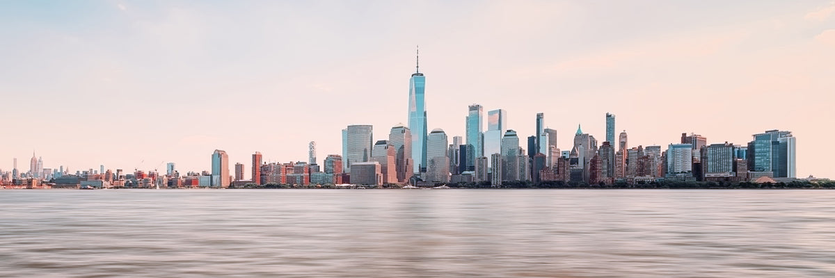 NYC Skyline Serenity Wall Mural in your room — zoomed