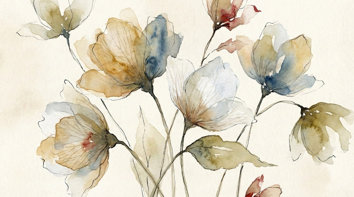 Bloomscape Wall Mural in your room — zoomed