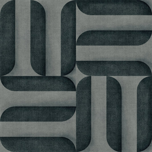 Modern Textured Signs Vintage Denim Wallpaper⁠
