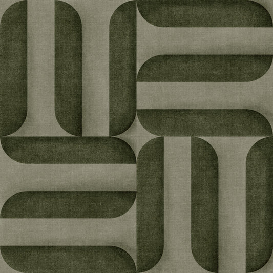 Modern Textured Signs Olive Wallpaper⁠