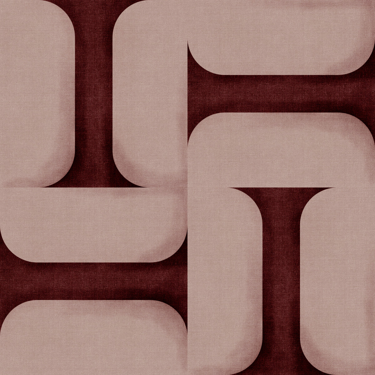 Modern Textured Tiles Wine Wallpaper⁠ in your room