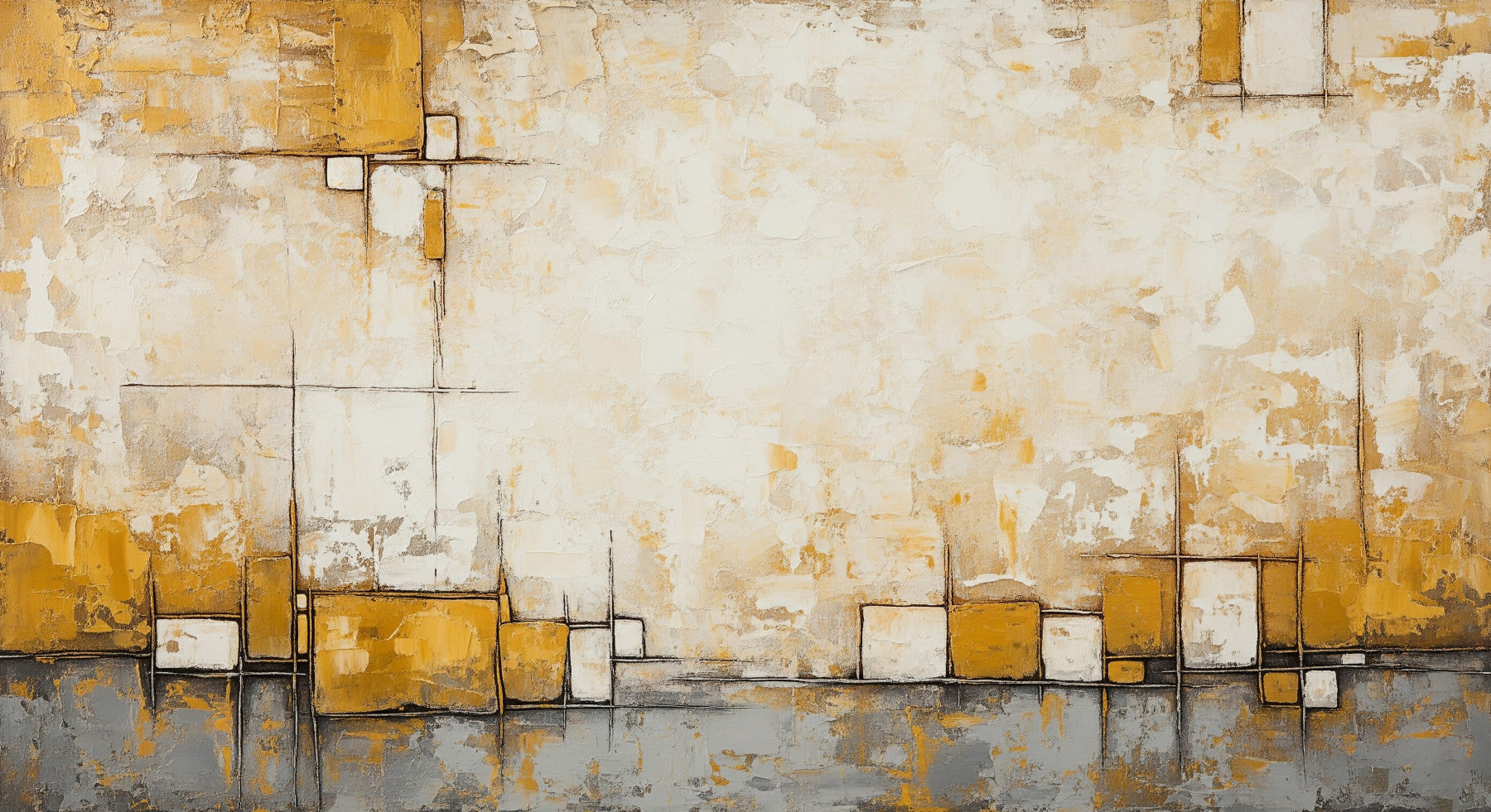 Urban Blocks Wall Mural in your room — zoomed