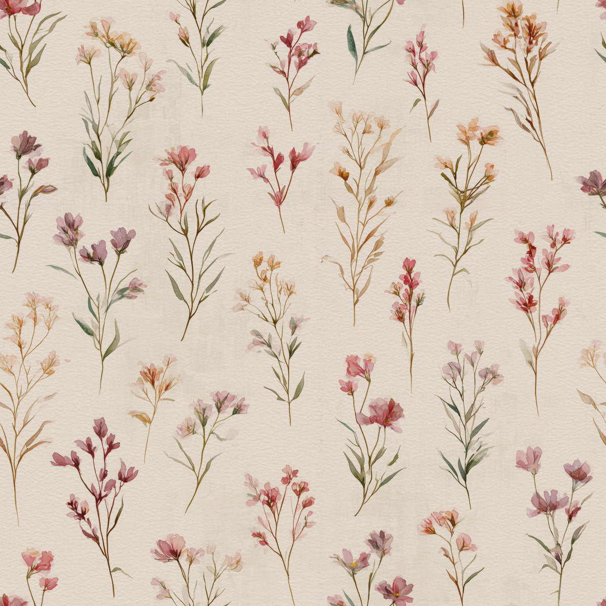 Soft Floral Whispers Wallpaper⁠ in your room — zoomed