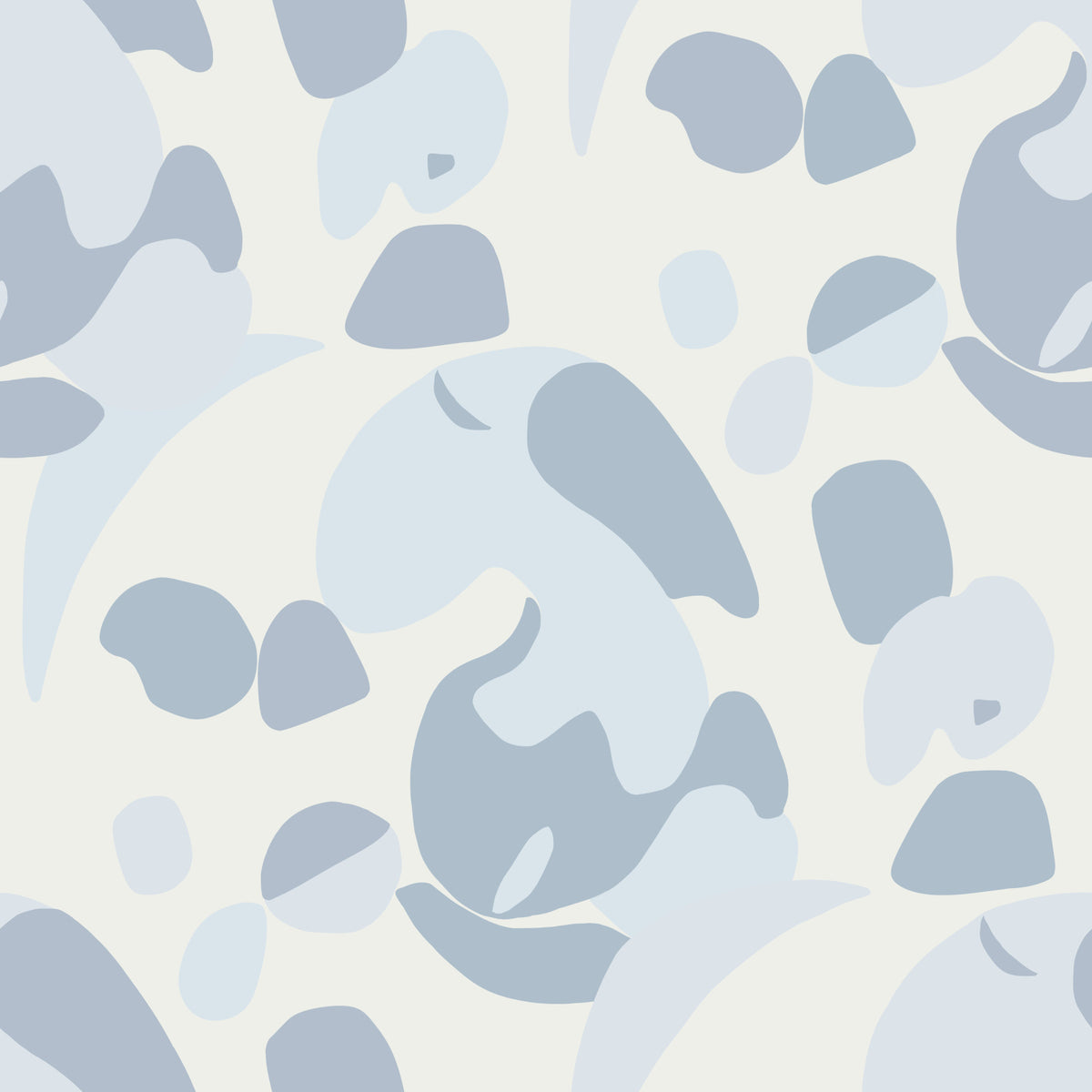 Abstract Blue Cat Wallpaper⁠ in your room — zoomed