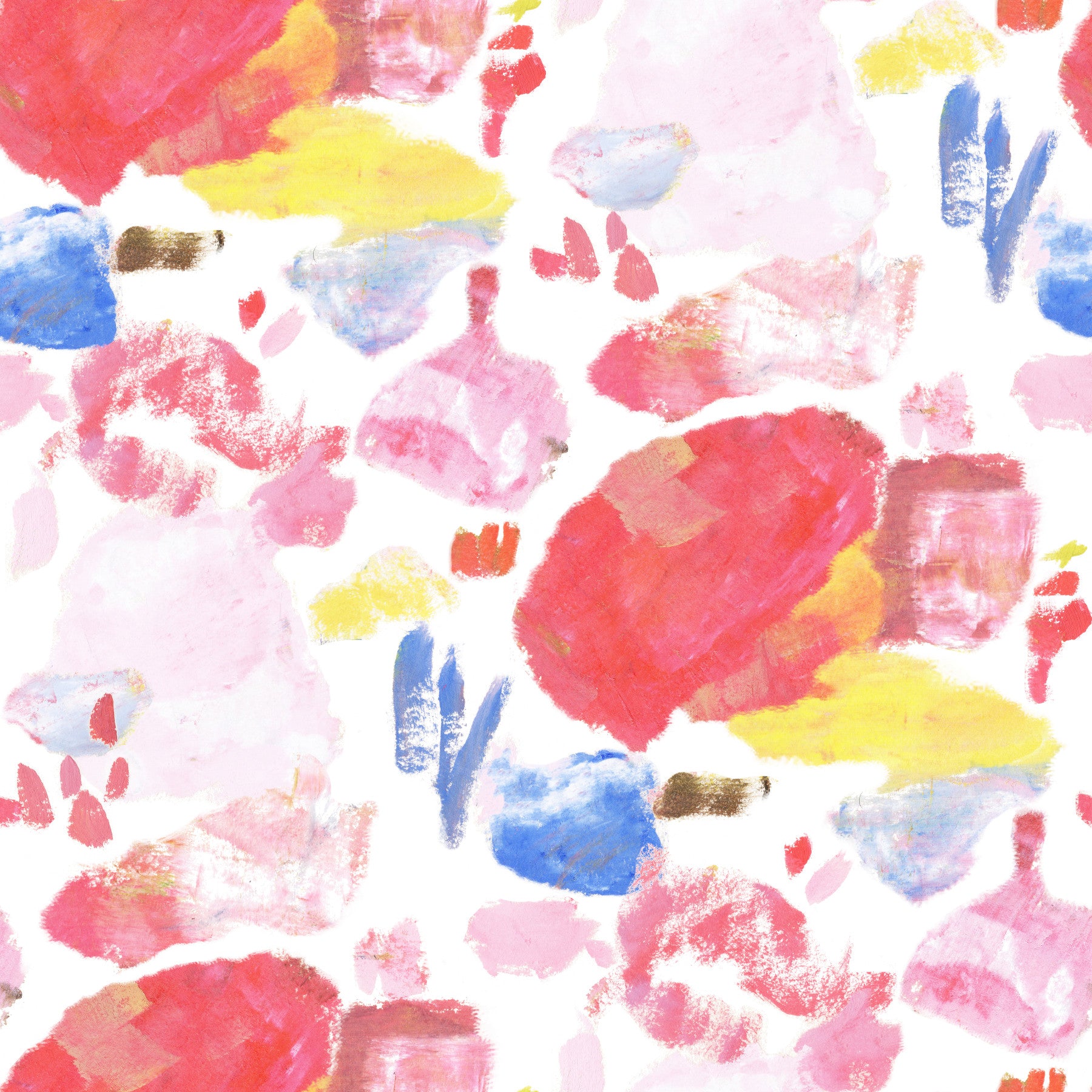 Palette of Bright Colorful Brushstrokes Wallpaper⁠