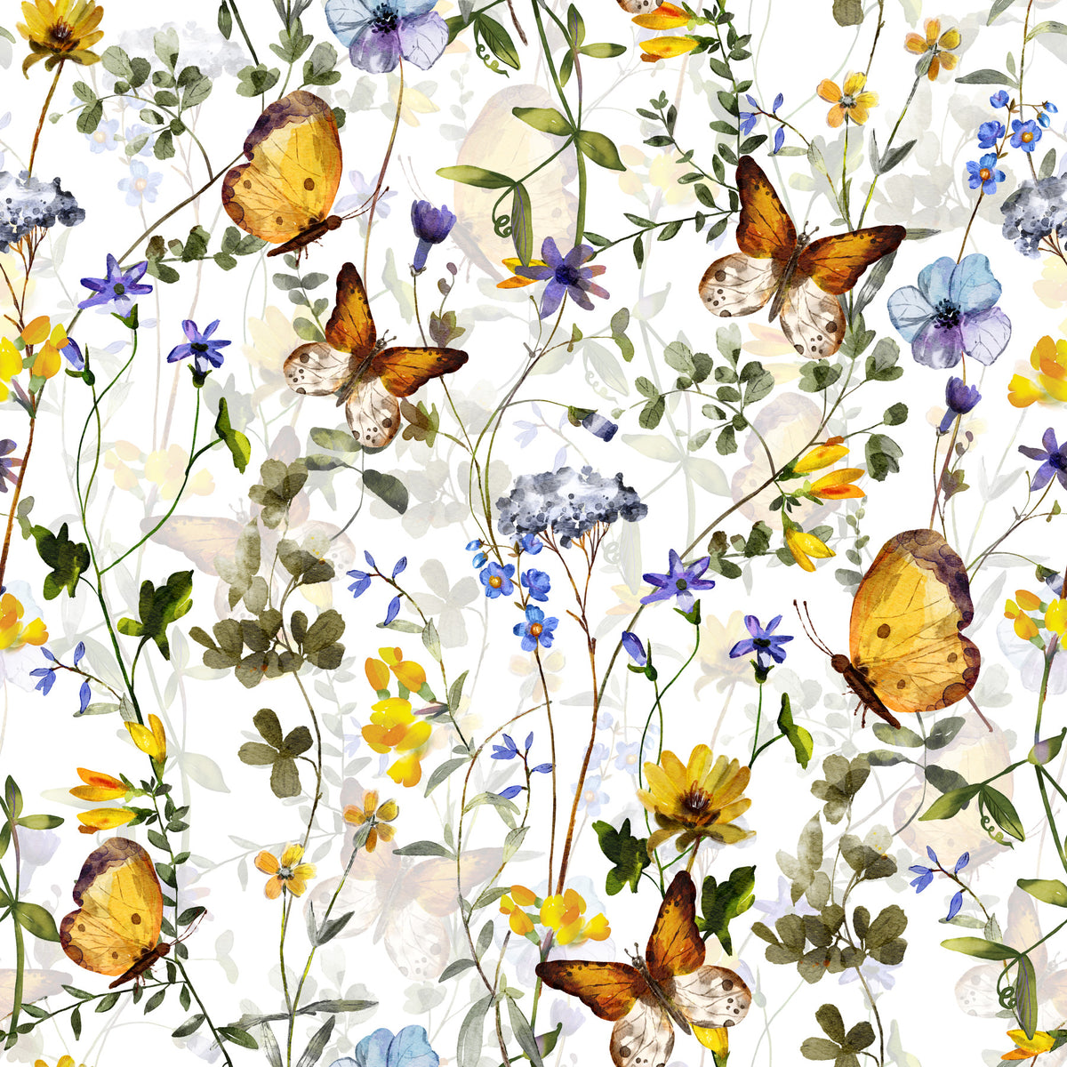 Butterfly Meadow By Uta Naumann Wallpaper⁠ in your room — zoomed