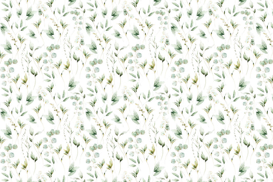 Floral Eucalyptus Dreams  Wallpaper⁠