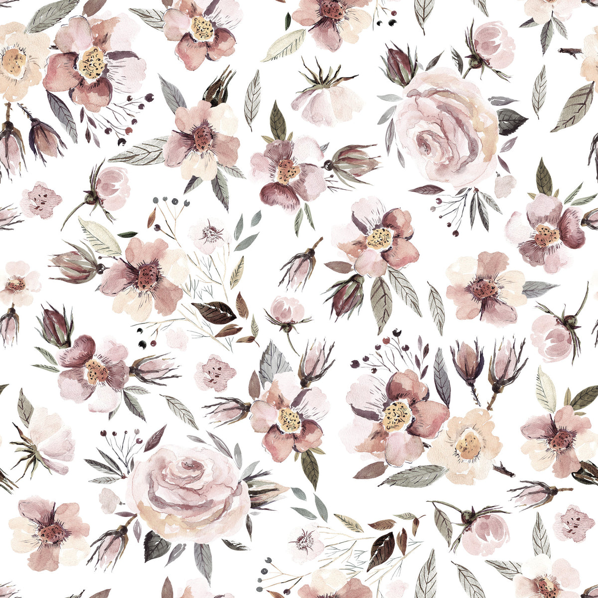 Blush Winter Bloom  Wallpaper⁠ in your room — zoomed