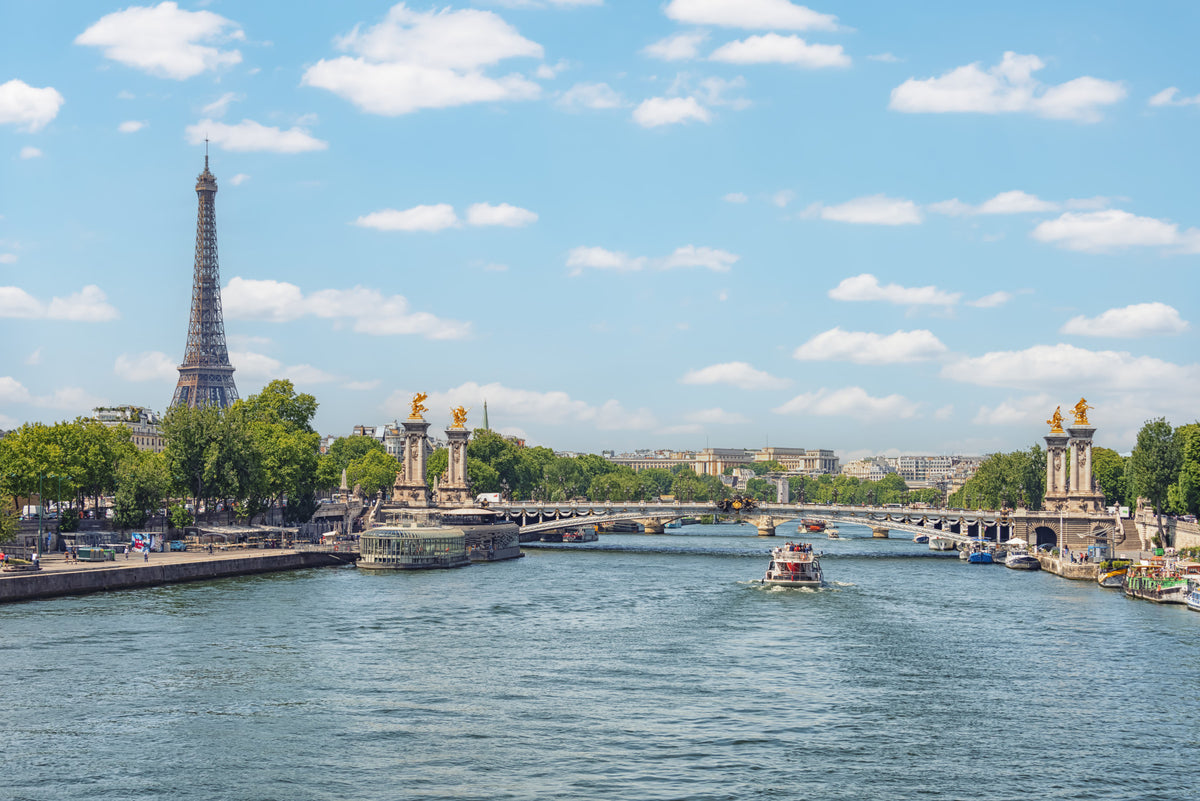 Seine Reflections Wall Mural in your room