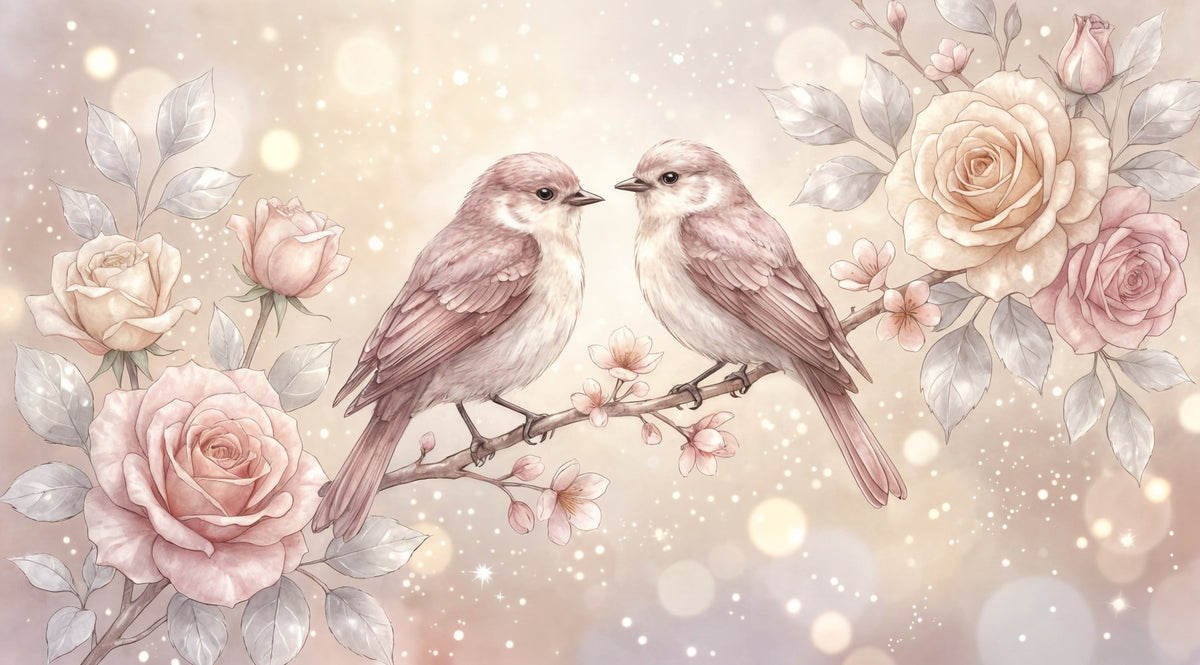 Floral Serenade Wall Mural in your room