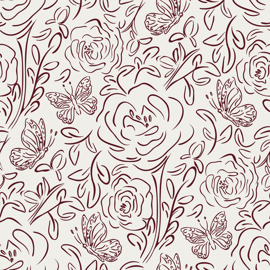 Floral Line Dance Wallpaper⁠