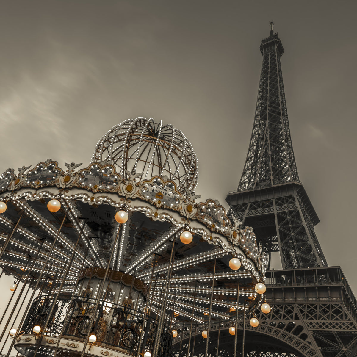 Parisian Dreamscape Wall Mural in your room — zoomed