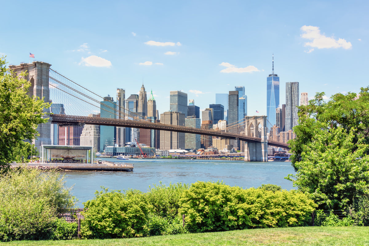 Bridge to Manhattan Wall Mural in your room