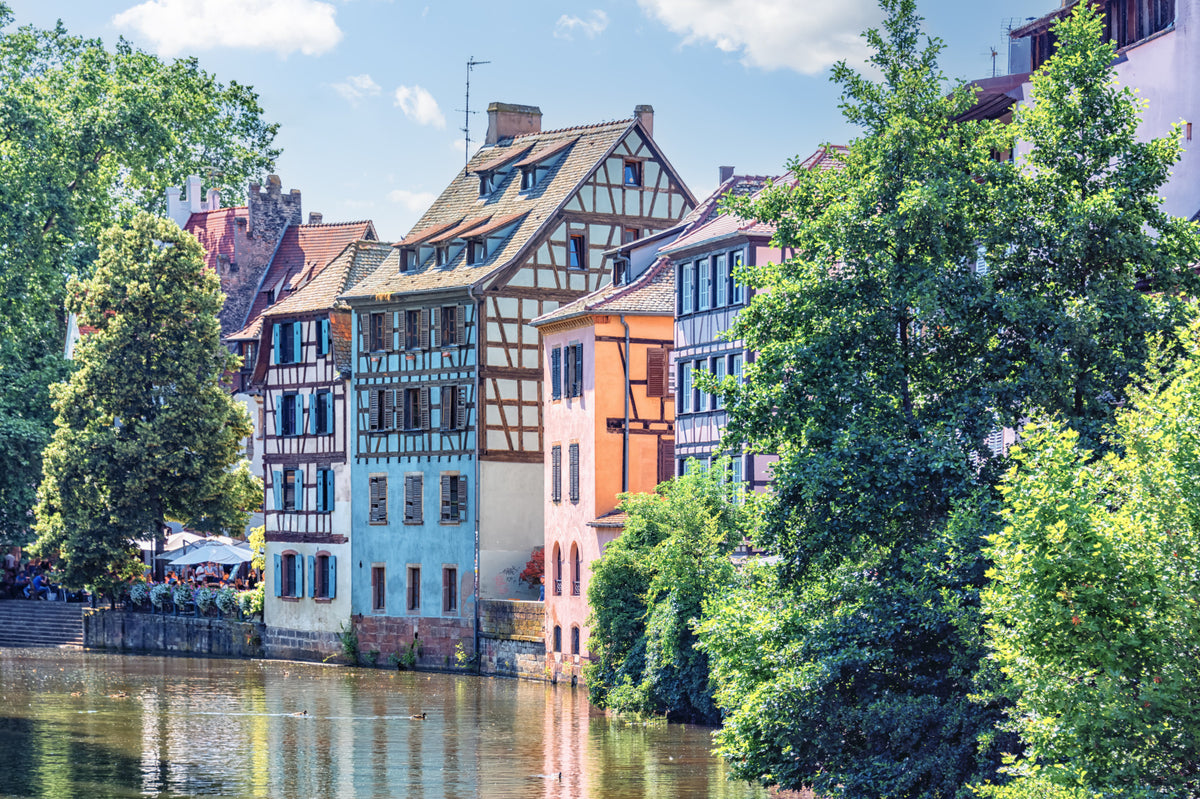 Petite France Charm Wall Mural in your room — zoomed