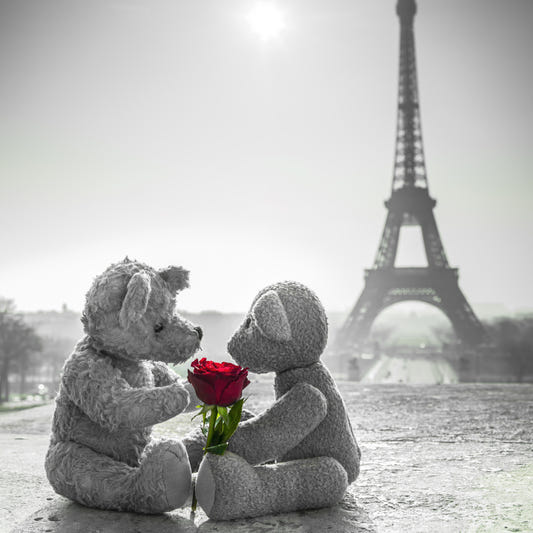 Teddy Bears in Love Wall Mural